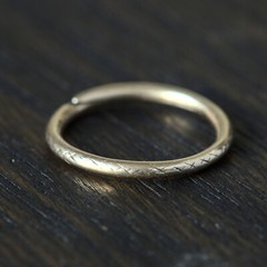 ANTIQUE GEORGIAN ENGLISH 15K GOLD SNAKE SNAKESCALE SPLIT RING PENDANT CONNECTOR