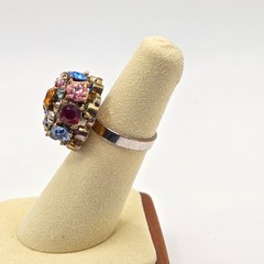 Vintage Rhinestone Cocktail Ring
