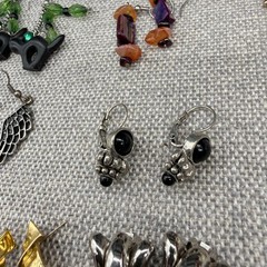 Vintage Earring Lot Clip Ons Pierced Screw Back Dangle Hoops Marino 15 Pair
