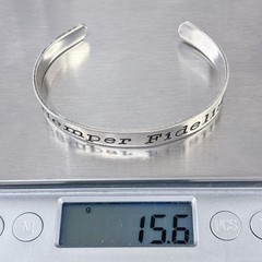 Vintage H&H Sterling Silver 925 | Semper Fidelis Marine Cuff Bracelet | 6.5″