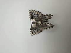 Vintage Sterling Silver Butterfly Brooch 4 x 4.5 cm BB9