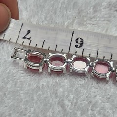Avon Pink Cats Eye Bracelet and Vintage 80s Multi Color Dot Square Earrings lot