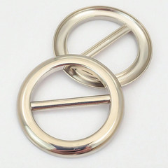 3Pcs Metal Scarf Ring Clips Multi-use Round T-Shirt Tie Buckle Clothing Holder