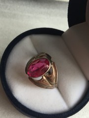 Rings silver 875 gold Plated Russian Soviet Silver vintage USSR old