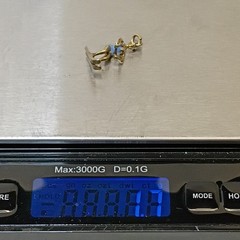 Vintage 12K Gold Filled Skier Charm Marked 1/20 12K GF Blue Enamel Water Ski