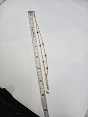 Gold Ball Chain Bracelet Vintage Dainty Delicate 7.25-7.75″ Star Charm Celestial