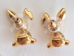🐰 Lot #1 Vintage Now Bunny Rabbit Pin Brooch Earrings Marvella Avon Rhinestone