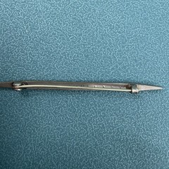 Antique ART DECO Edwardian STERLING TOP Amethyst Rhinestone Paste Bar Pin Brooch