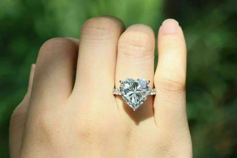 Antique Art Deco Style White Lab-Grown Diamond Wedding Ring 925 Sterling Silver