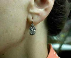 Art Deco Style 2Ct Lab Created Diamond Drop Wedding 14K White Gold FN Earrings