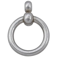 Vintage Sterling Silver 925 Circular Ring Pendant