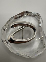 Vintage Sterling Silver “D” Or “O” Brooch 4.5cm