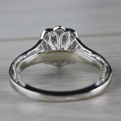 2.5Ct Vintage Art Deco Style Lab Created Diamond Wedding 14K White Gold FN Ring