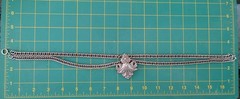 Vintage Signed Joseff of Hollywood Statement Necklace Double Chain Silver Tone