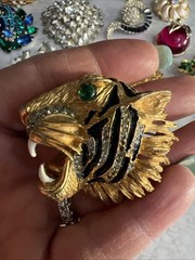 Vintage Rhinestone Jewelry Lot (Some High End Pieces) See Description