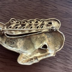 Vintage MMA Scythian Stag Brooch Gold Plated Deer Metropolitan Museum Of Art