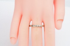 Vintage 18k White Gold Diamond Ring Etched Size 7.25