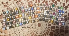 BIJOUXMG, Vintage Rhinestone Bracelet, 1950s