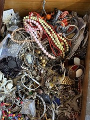 Jewelry Craft Lot Most Wearable Assorted Vintage To Now Small Flat Rate Box