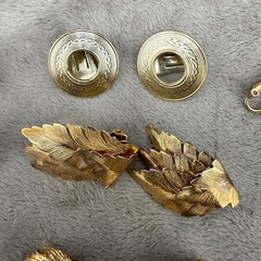 Vintage Clip On Earrings lot of 9 Every Day Wear