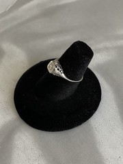 REDUCED Antique Art Deco 18K White Gold Filigree Diamond Ring Size 6. 1.6 gr