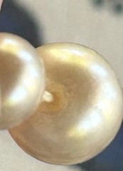 Vintage 15” Pearl Necklace Child 10K White Gold Clasp Graduated Hand Knotted