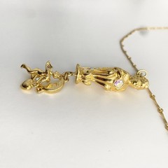 Vintage Kirk’s Folly Angels Cherub Harp Stars Celestial Moon Heart Necklace