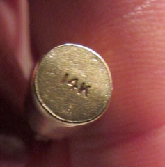vintage Antique 14K Gold 3D BOTTLE OF CHAMPAGNE Charm Pendant