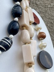 Vintage Lucite Resin & Acrylic Plastic Statement Necklace Lot (3 Pieces)