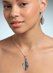 Everyday Casual Dainty Chain Necklace Earrings Set Pierced Hook Earrings
