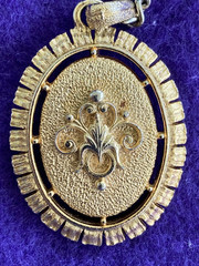 Vintage 23 inch Chain with retro style Victorian lady CAMEO