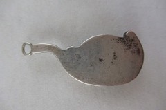 Pendant Vintage Native SouthWest Turquoise n Sterling Silver Old Pawn Small-Sz.