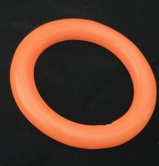 Vintage Givenchy Paris New York Runway Coral Orange Resin Lucite Bangle Bracelet