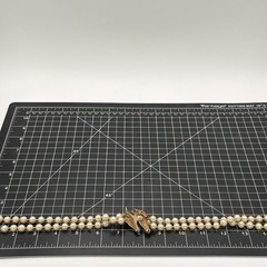 Vintage Signed Panetta Double‑Strand Pearl Necklace | Rhinestone Horse Head