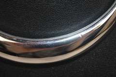 LANVIN Vintage Minimalist Choker Necklace Polished Silver Chrome Finish