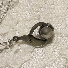 Vintage Sterling Silver Bell Trading Post Pendant Necklace Hallmarked signed