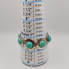 Vintage Southwestern Style Silver Tone Resin Stones Bead Necklace Bracelet Set