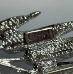 Vintage Brooch Signed Delicate Mid Century Judy Lee Leaf