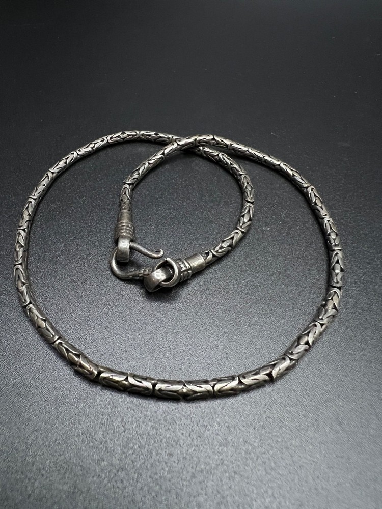 Vintage Byzantine Chain Necklace, Gothic Unisex Chain, Medieval Link Necklace