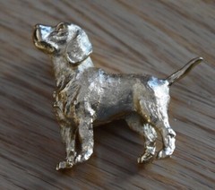 Crown Trifari Canine Collection Beagle Dog Brooch Pin Standing Labrador Figure