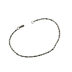 Vintage Ross Simons Bracelet Sterling Silver Dainty Twist Chain S Link 6.75 inch