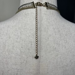 Art Deco 6-Strand Lariat Smoky Quartz Faceted Crystal Necklace w/AB; Dramatic!