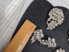 Vintage Lot Of Eisenberg Jewelry -All Signed Rhinestones Assorted Sizes