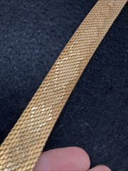Vintage De Cesare 18K Gold Plated Mesh Bracelet Mens Woman’s Jewelry