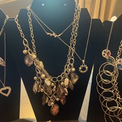 Jewelry Lot Silver Tone Necklaces Bracelets Metal Estate Finds 22pc Vtg To Now