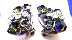 JULIANA 5 LINK BLACK DIAMOND &CLEAR RHINESTONE PARUE SET