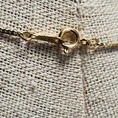 Vintage Avon Gold Tone Y Necklace Dangle Rhinestone Pendant Necklace Signed