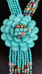 Joan Rivers RETIRED “Starlet Style ” Lariat Necklace In Faux Turquoise