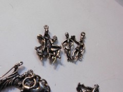Vintage Ten Commandments Charm Bracelet | 10 Religious Charms | Moses Bible