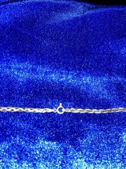 Vintage Sterling Silver Italy Braided Serpentine Chain Necklace 30in 3.53mm